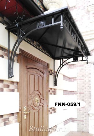 Козырек с элементами ковки FKK-059 - фото 2