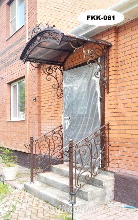 Козырек с художественной ковкой FKK-061 - фото 1