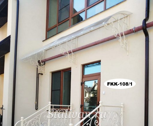 Кованый козырек над крыльцом FKK-108 - фото 3