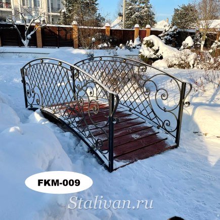 Мостик с элементами ковки FКМ-009 - фото 1
