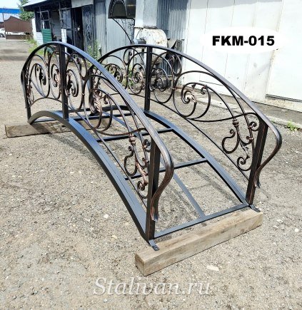 Мостик с художественной ковкой FКМ-015 - фото 1