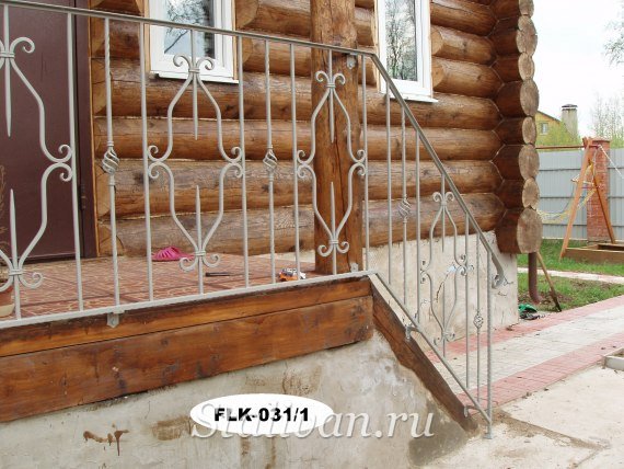 Перила кованые (лестничные ограждения) FLK-031 - фото 1