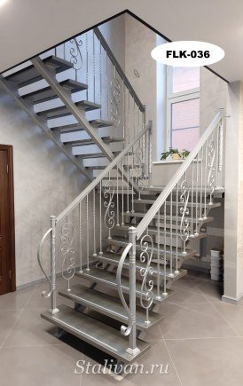 Перила (лестничные ограждения) FLK-036 - фото 2