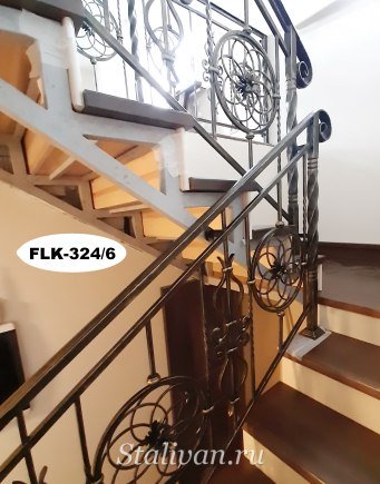 Кованые лестничные ограждения FLK-324 - фото 7