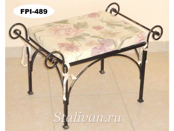Банкетка с ковкой FPI-489 - фото 1