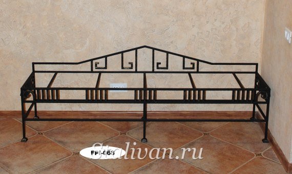 Банкетка с художественной ковкой FPI-068 - фото 1