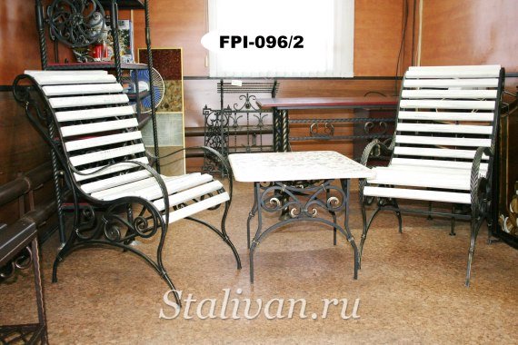 Кованый стол и кресла FPI-096 - фото 5