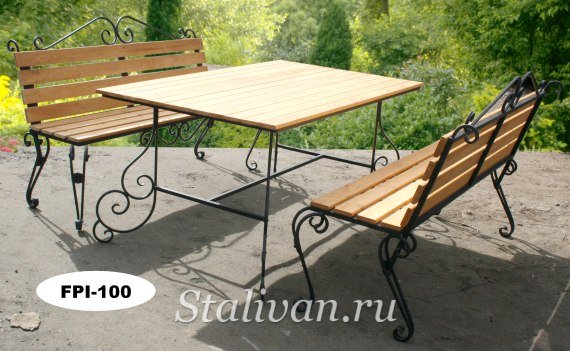 Стол и лавка FPI-100 - фото 1