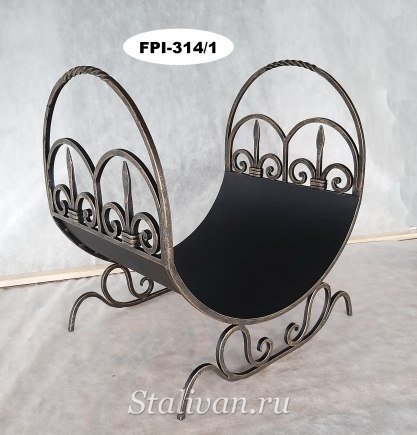 Кованая дровница для камина FPI-314 - фото 1