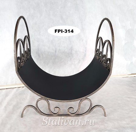 Кованая дровница для камина FPI-314 - фото 2