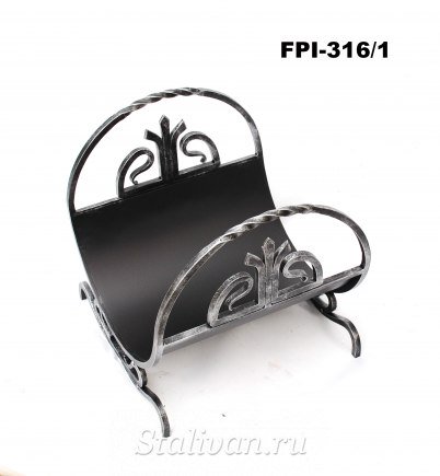 Кованая дровница для камина FPI-316 - фото 3