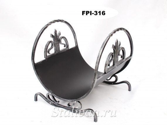 Кованая дровница для камина FPI-316 - фото 1