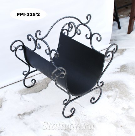 Ажурная кованая дровница FPI-325 - фото 3