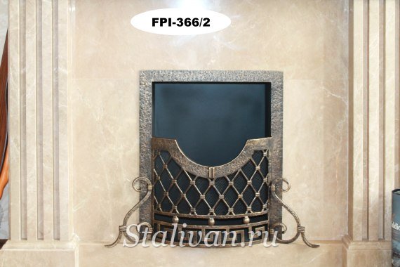 Решетка для камина с элементами ковки FPI-366 - фото 3