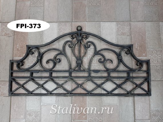 Решетка для камина с ковкой FPI-373 - фото 1