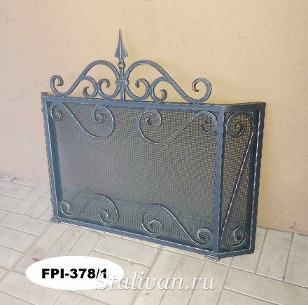 Решетка для камина с ковкой FPI-378 - фото 3