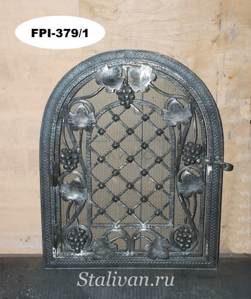 Решетка для камина с элементами ковки FPI-379 - фото 2