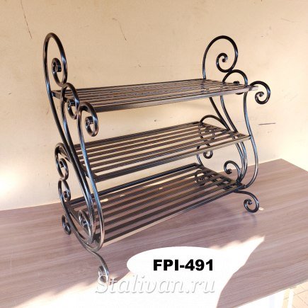 Обувница с художественной ковкой FPI-491 - фото 1
