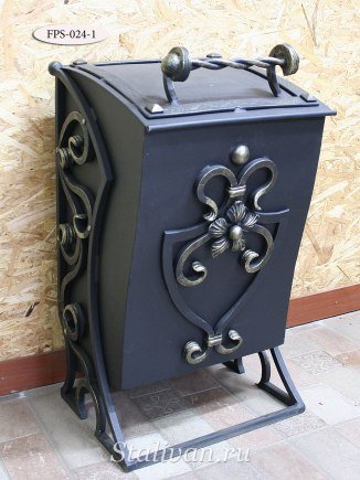 Кованая урна с крышкой FPS-024 - фото 4