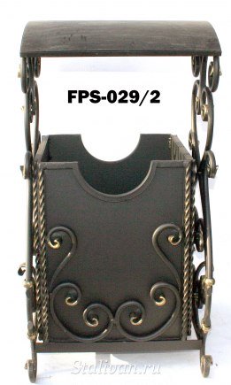 Кованая урна с крышкой FPS-029 - фото 5