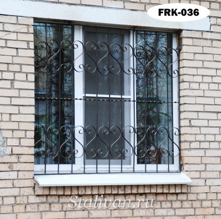 Кованая решетка FRK-036 - фото 1