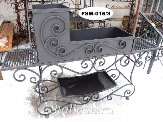 Мангал с художественной ковкой FSM-016 - фото 3
