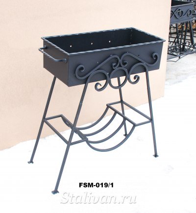 Мангал с художественной ковкой FSM-019 - фото 3