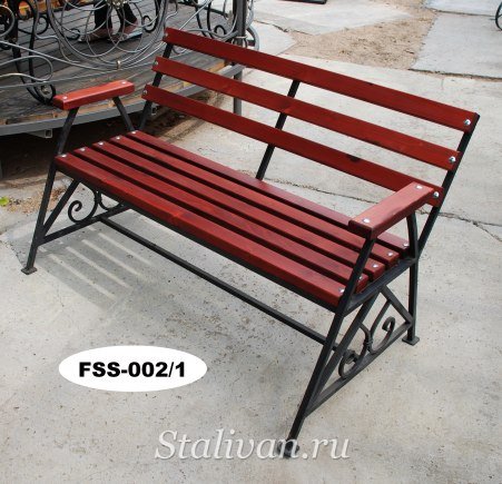 Кованая скамейка FSS-002 - фото 2
