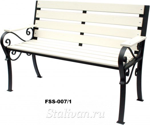Кованая скамейка FSS-007 - фото 1
