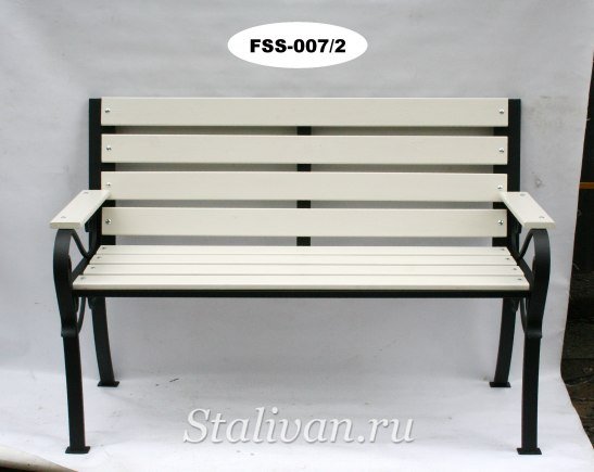 Кованая скамейка FSS-007 - фото 2