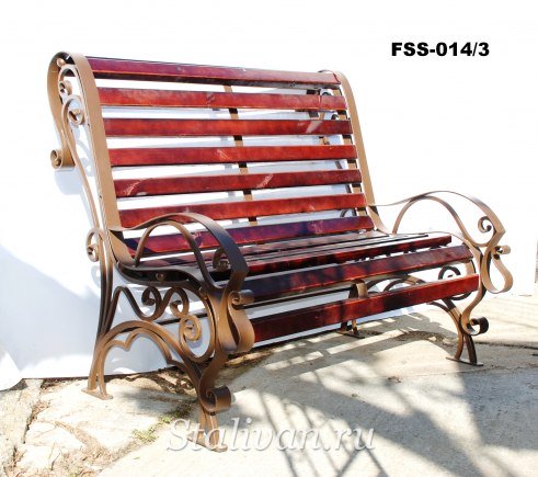 Кованая скамейка FSS-014 - фото 4