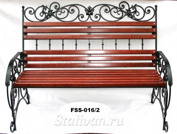 Кованая скамейка FSS-016 - фото 3