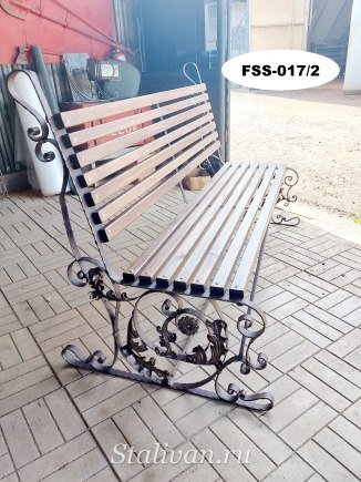 Кованая скамейка FSS-017 - фото 4