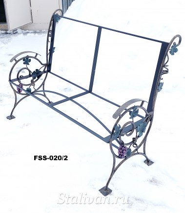 Кованая скамейка FSS-020 - фото 2