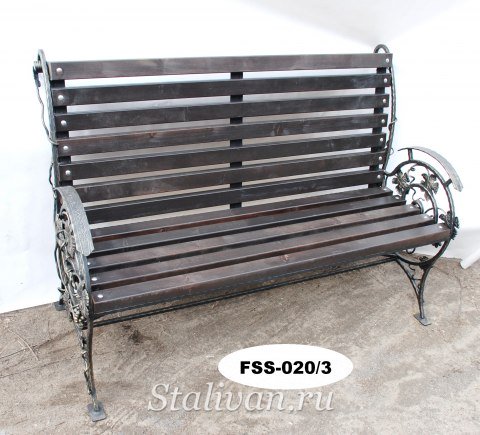 Кованая скамейка FSS-020 - фото 3
