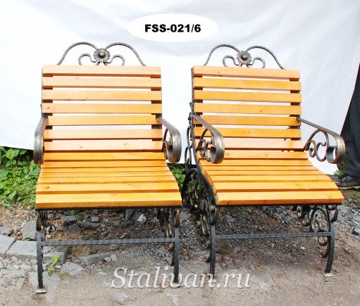 Кованая скамейка FSS-021 - фото 7