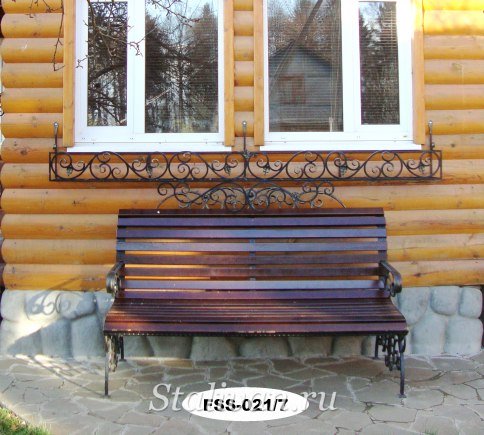 Кованая скамейка FSS-021 - фото 8