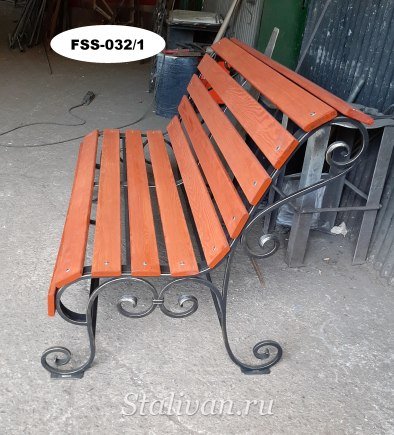 Кованая скамейка FSS-032 - фото 1