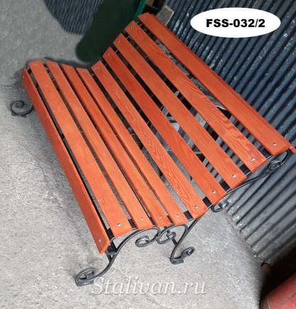 Кованая скамейка FSS-032 - фото 3