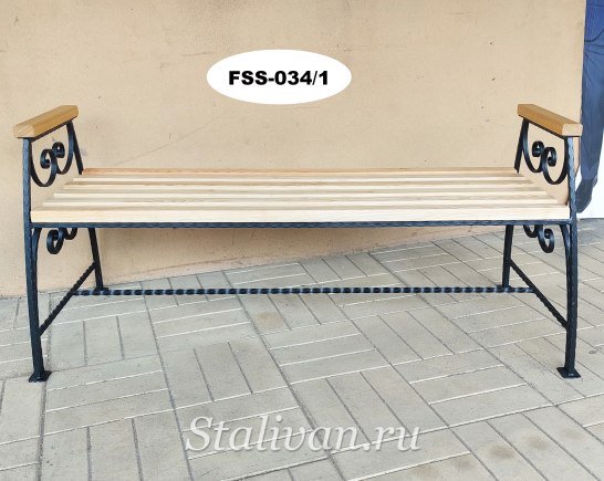 Кованая лавка FSS-034 - фото 1