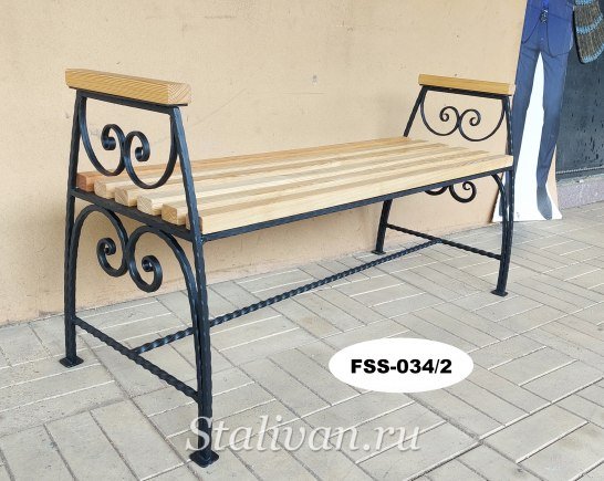 Кованая лавка FSS-034 - фото 4