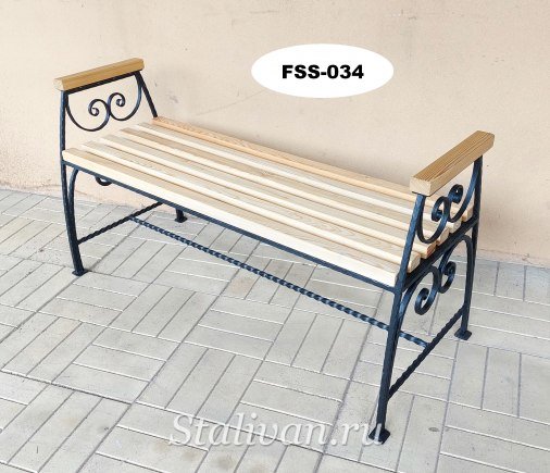 Кованая лавка FSS-034 - фото 2