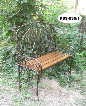 Кованая скамейка FSS-035 - фото 2