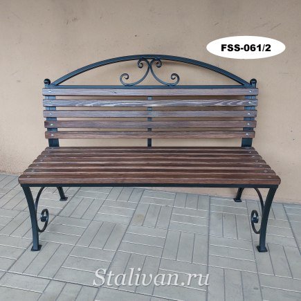 Скамейка с художественной ковкой FSS-061 - фото 3