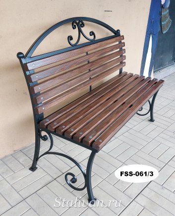 Скамейка с художественной ковкой FSS-061 - фото 4