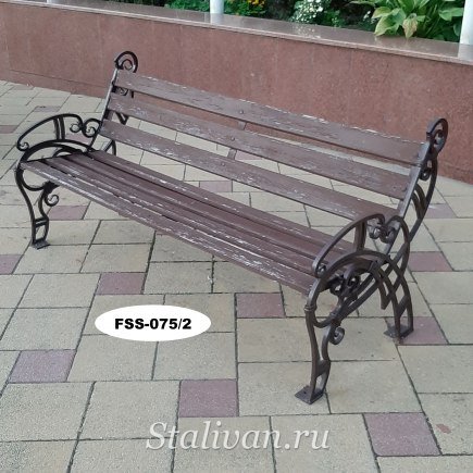 Кованая скамейка FSS-075 - фото 2