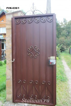 Калитка с художественной ковкой FVK-039 - фото 1