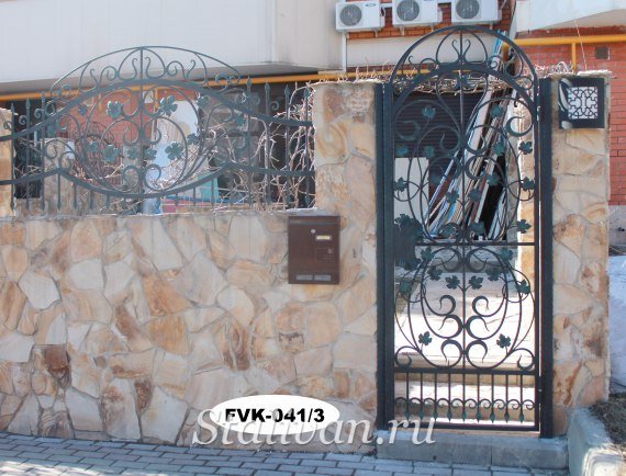 Кованая калитка FVK-041 - фото 3
