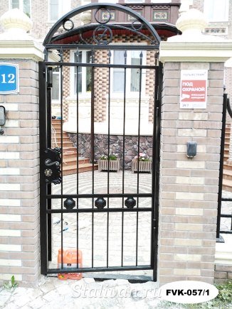 Калитка с художественной ковкой FVK-057 - фото 1