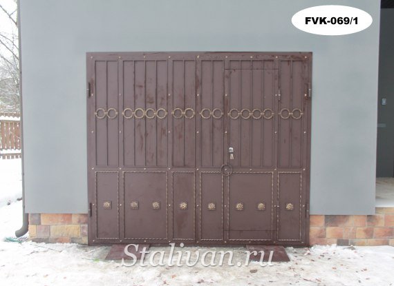 Ворота с художественной ковкой FVK-069 - фото 1